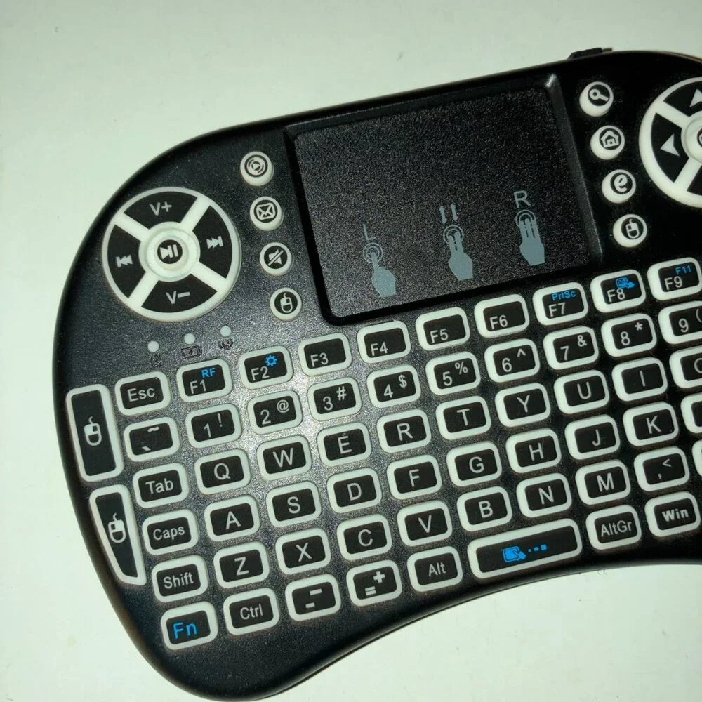 Mini Wireless Keyboard with Touchpad Mouse LED Backlit Portable PC Tablet Window
